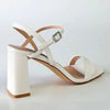 Madison Believe Strappy Block Heel Sandal - White