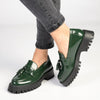 Madison Bella Tassle Slip on Loafer - Dark Green-Madison Heart of New York-Buy shoes online