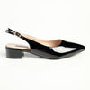 Madison Bellarose Low Block Heel Slingback Sandal - Black-Madison Heart of New York-Buy shoes online