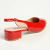 Madison Bellarose Low Block Heel Slingback Sandal - Red-Madison Heart of New York-Buy shoes online