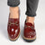 Madison Benji Loafer with Chain Detail - Burgundy-Madison Heart of New York-Buy shoes online