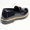 Madison Bentley Trim Cleated Ladies Slip On Loafers - Navy-Madison Heart of New York-Buy shoes online