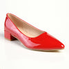 Madison Bernadette Low Block Heel Court - Red-Madison Heart of New York-Buy shoes online