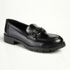 Madison Birdie Trim Cleated Ladies Slip On Loafers - Black Mono-Madison Heart of New York-Buy shoes online