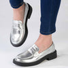 Madison Blessing Ladies Slip On Loafers - Metallic-Madison Heart of New York-Buy shoes online