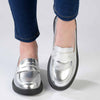 Madison Blessing Ladies Slip On Loafers - Metallic-Madison Heart of New York-Buy shoes online