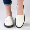 Madison Blessing Ladies Slip On Loafers - White-Madison Heart of New York-Buy shoes online