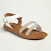 Madison Bling Flat Sandal - White-Madison Heart of New York-Buy shoes online