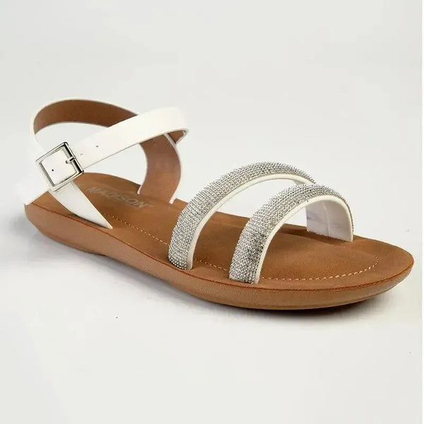 Madison Bling Sandal - White