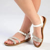 Madison Bling Sandal - White
