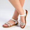 Madison Bling Wedge Sandal - White-Madison Heart of New York-Buy shoes online