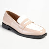 Madison Bliss 2 Tone Slip On Loafers - Nude / White-Madison Heart of New York-Buy shoes online