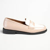 Madison Bliss 2 Tone Slip On Loafers - Nude / White-Madison Heart of New York-Buy shoes online