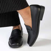 Madison Bliss 3 Loafer With Saddle - Black-Madison Heart of New York-Buy shoes online