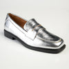 Madison Bliss 3 Loafer With Saddle - Silver-Madison Heart of New York-Buy shoes online