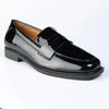 Madison Bliss 4 Loafer With Saddle - Black Patent