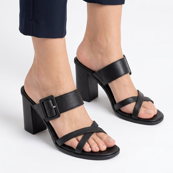 Madison Block Heel - Black