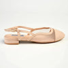 Madison Bluma 2 Low Block Heel Slingback Sandal - Nude