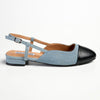 Madison Bluma Low Block Heel Slingback Sandal - Black / Blue-Madison Heart of New York-Buy shoes online