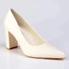 Madison Bora Block Heel Court - Off White