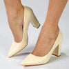 Madison Bora Block Heel Court - Off White