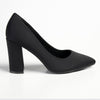 Madison Bora Low Block Heel Court - Black-Madison Heart of New York-Buy shoes online