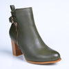 Madison Buzby Block Heel Ankle Boot - Khakhi-Madison Heart of New York-Buy shoes online