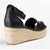 Madison Cameron Espadrille Wedge - Black-Madison Heart of New York-Buy shoes online