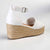 Madison Cameron Espadrille Wedge - White-Madison Heart of New York-Buy shoes online