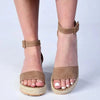 Madison Carina 3 Closed Back Espadrille Sandals -Taupe