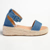 Madison Carina Closed Back Espadrille Sandals - Blue-Madison Heart of New York-Buy shoes online