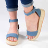 Madison Carina Closed Back Espadrille Sandals - Blue-Madison Heart of New York-Buy shoes online