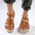 Madison Casablanca Strappy Espadrille Wedge Sandal - Tan-Madison Heart of New York-Buy shoes online