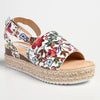 Madison Catherine 2 Espadrille Sandals - White Floral-Madison Heart of New York-Buy shoes online