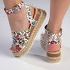 Madison Catherine 2 Espadrille Sandals - White Floral-Madison Heart of New York-Buy shoes online