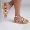 Madison Catherine 2 Espadrille Sandals - White Floral-Madison Heart of New York-Buy shoes online