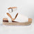 Madison Catherine Ankle Tie Espadrille Wedge Sandals - White-Madison Heart of New York-Buy shoes online