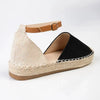 Madison Charlie Closed Espadrille Flats - Black/Nude/Tan