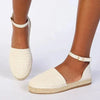 Madison Charlie Closed Espadrille Flats - Nude