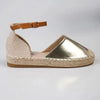 Madison Charlie Closed Espadrille Loafer - Gold
