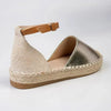 Madison Charlie Closed Espadrille Loafer - Gold