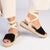 Madison Charlotte Ankle Wrap Espadrille Sandal - Black-Madison Heart of New York-Buy shoes online