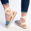 Madison Charlotte Ankle Wrap Espadrille Sandal - Denim Blue-Madison Heart of New York-Buy shoes online