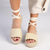 Madison Charlotte Ankle Wrap Espadrille Sandal - Nude-Madison Heart of New York-Buy shoes online