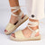 Madison Charlotte Ankle Wrap Espadrille Sandal - Nude-Madison Heart of New York-Buy shoes online
