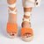 Madison Charlotte Ankle Wrap Espadrille Sandal - Orange-Madison Heart of New York-Buy shoes online