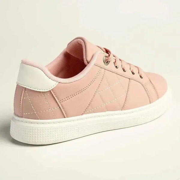 Madison Checkered Sneaker - Pink/White