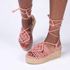 Madison Cherish Rope Espadrilles - Dark Blush-Madison Heart of New York-Buy shoes online