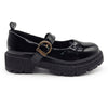 Madison Chunky Mary Jane Flats - Black