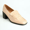 Madison Cindy Block heel Loafer - Nude-Madison Heart of New York-Buy shoes online